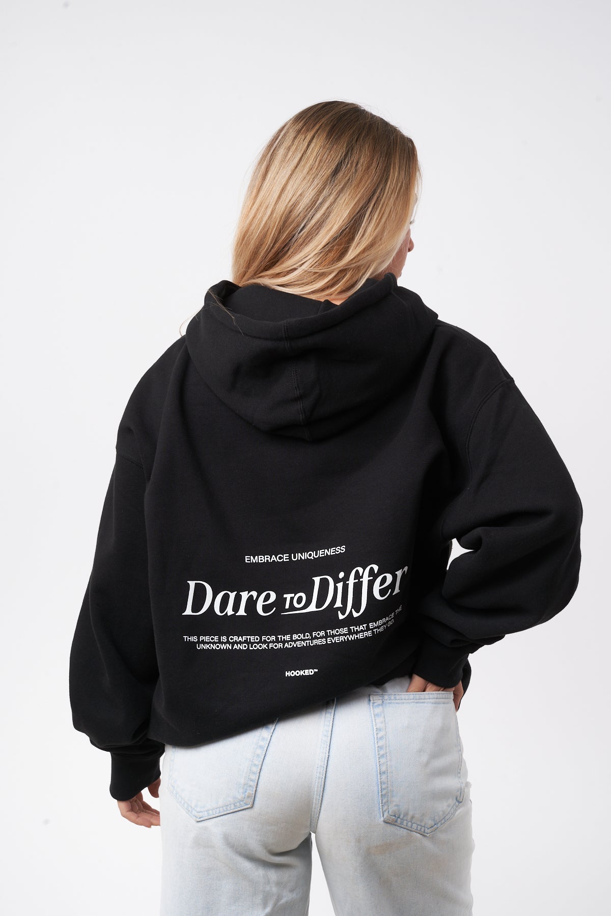 DARE TO DIFFER BLACK HOODIE