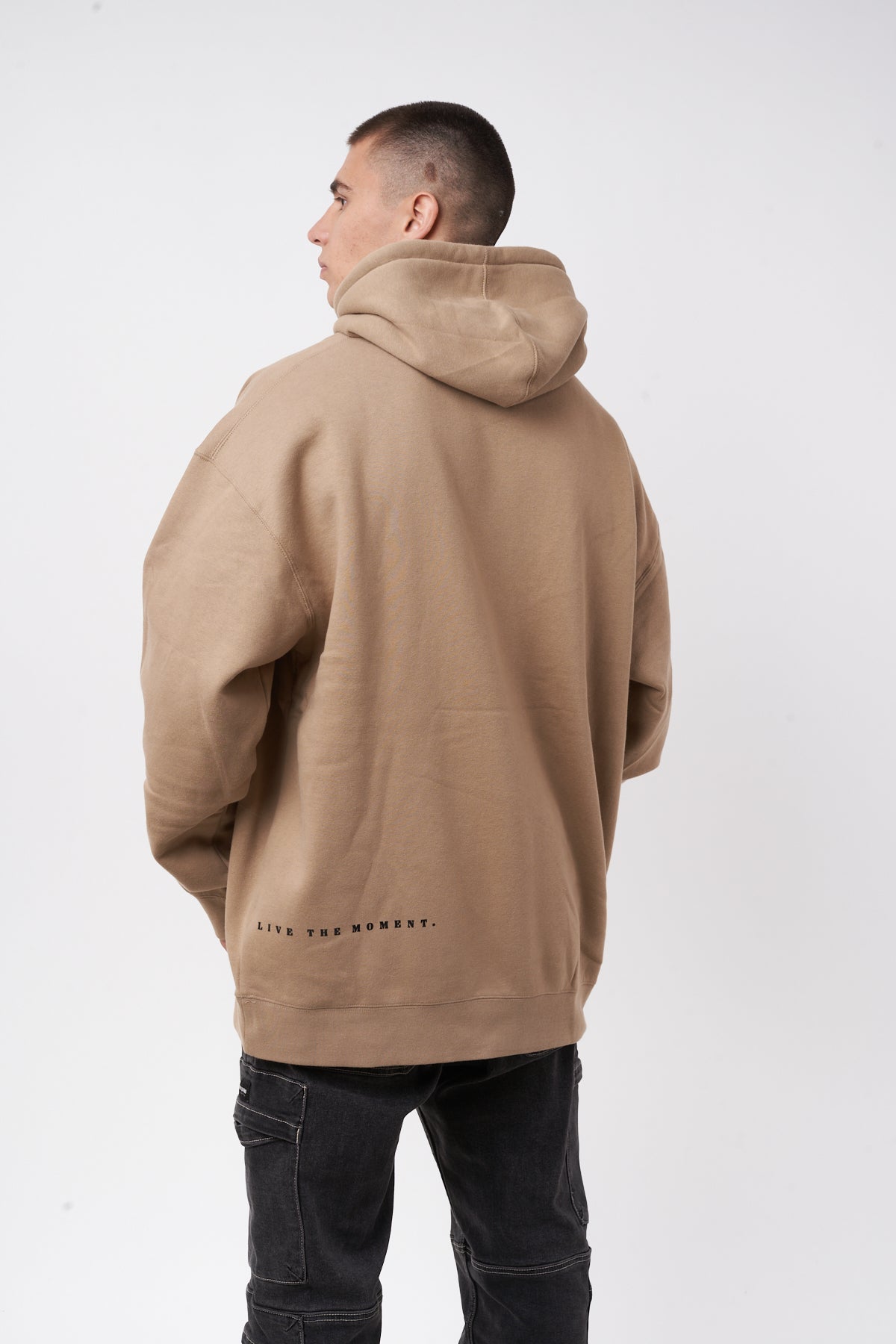 LIVE THE MOMENT SADDLE HOODIE