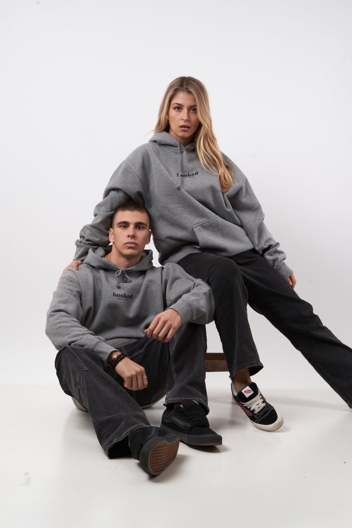 LIVE THE MOMENT GRAY HOODIE