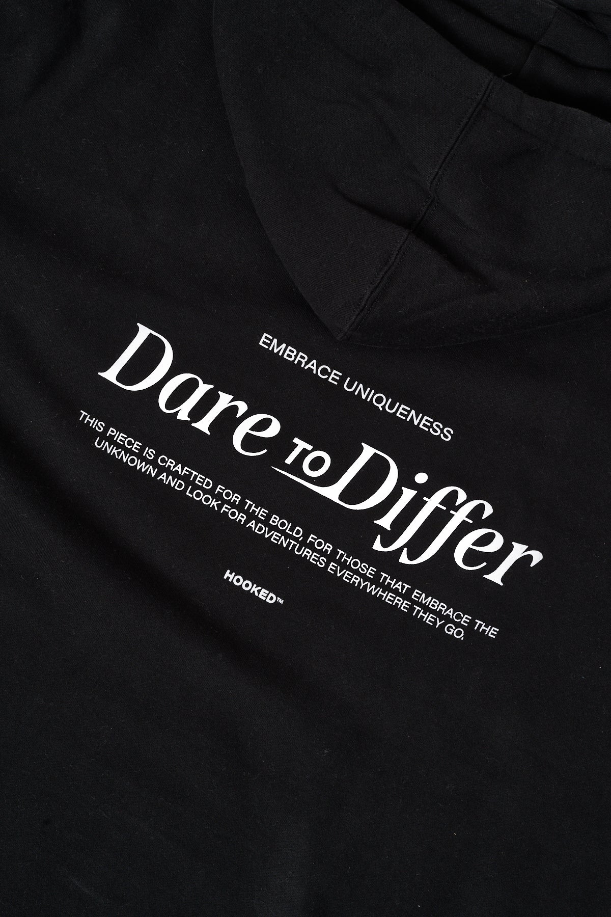 DARE TO DIFFER BLACK HOODIE