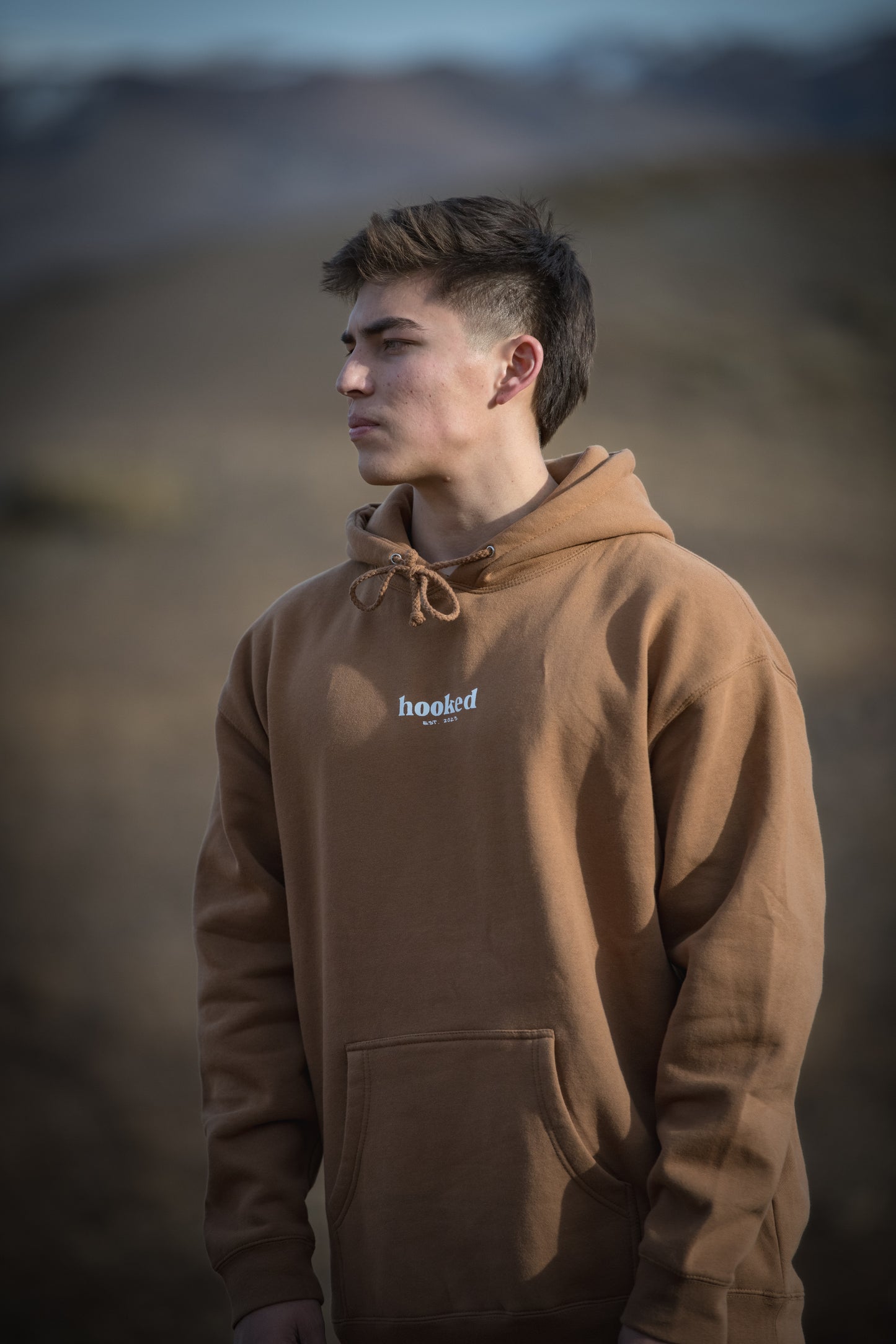 HOODIE "WHY NOT NOW?" CARAMEL