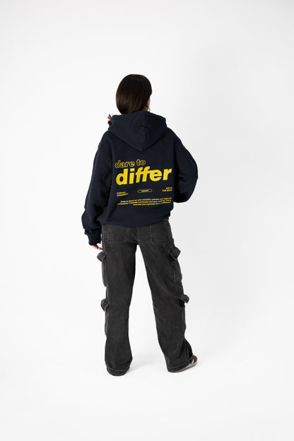 HOODIE "DARE TO DIFFER" BLUE