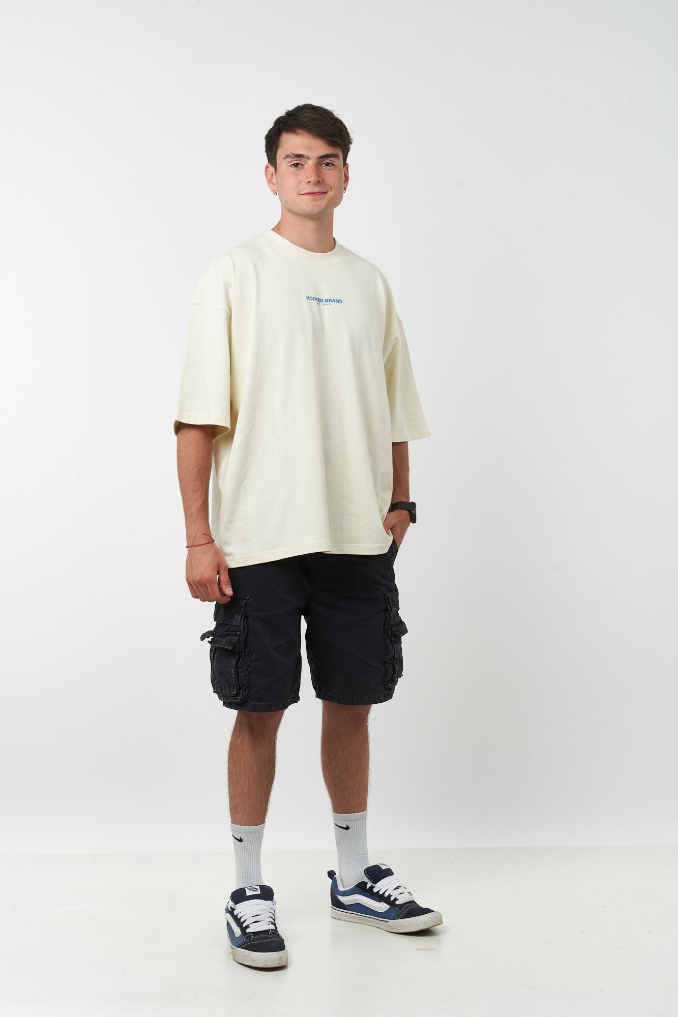 FADE TO SUMMER BOXY WHITE TEE