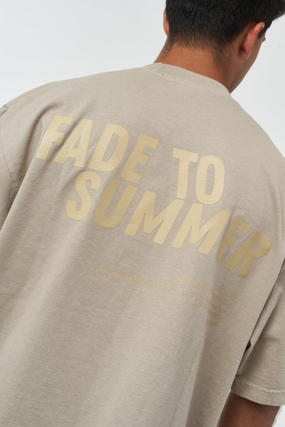 FADE TO SUMMER OATMEAL TEE