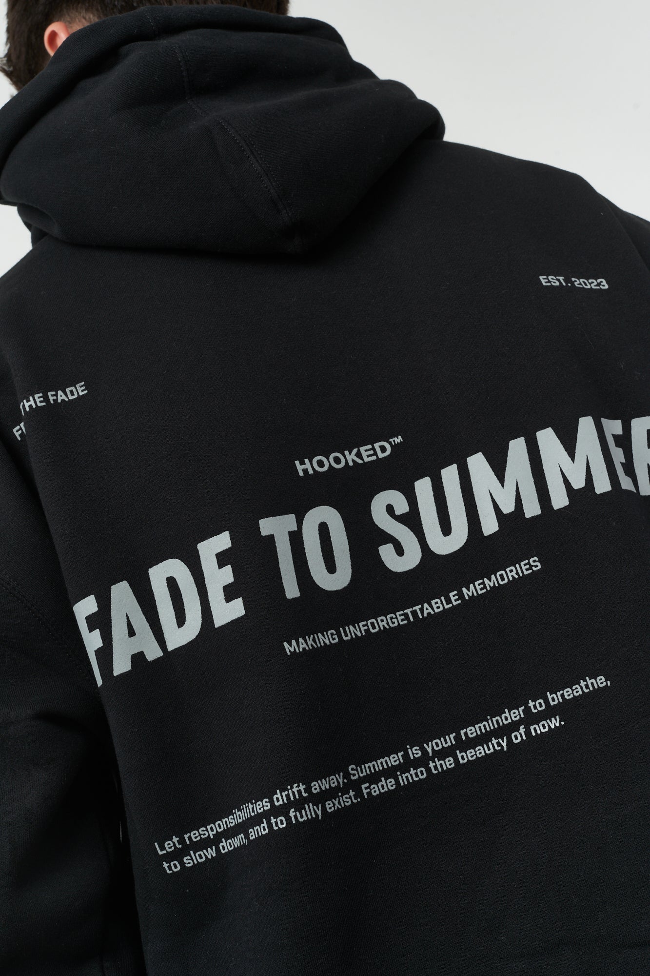 FADE TO SUMMER BLACK HOODIE