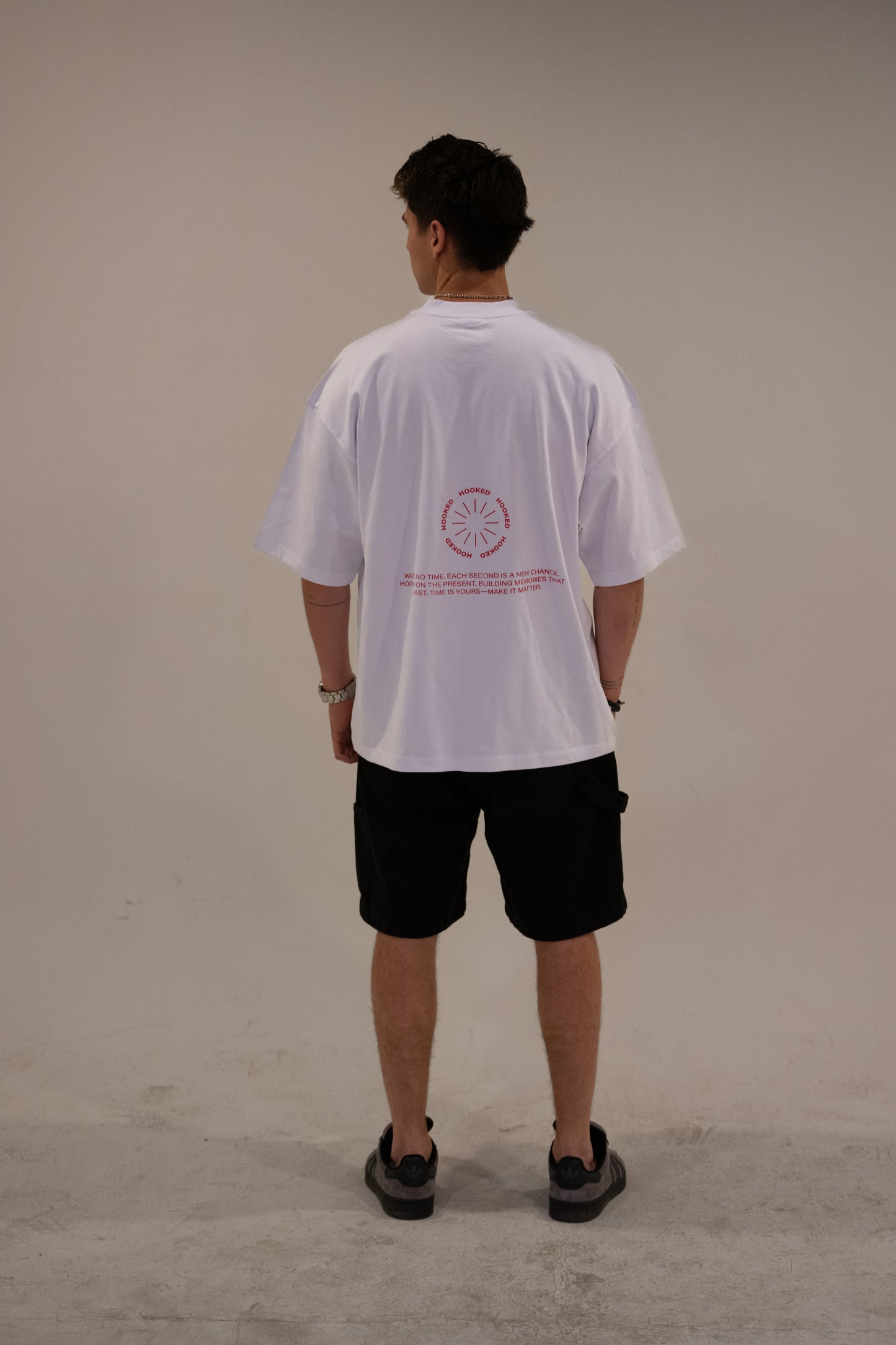 WASTE NO TIME NEW BOXY FIT WHITE TEE