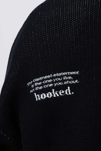 OVERSIZED BLACK KNIT