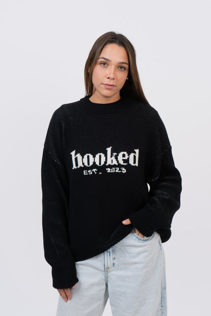 OVERSIZED BLACK KNIT