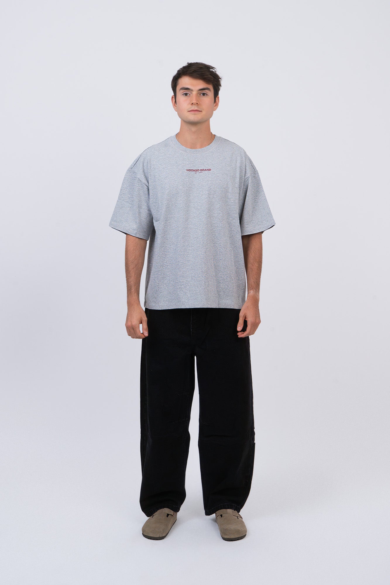 BLACK DENIM BALOON PANTS
