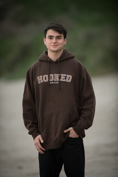 HOODIE "TAKE THE RISK" BROWN