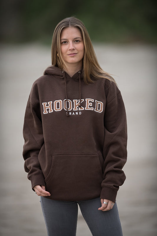 HOODIE "TAKE THE RISK" BROWN