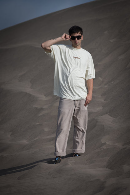 POLERA OVERSIZE "MINIMALS" CREAM