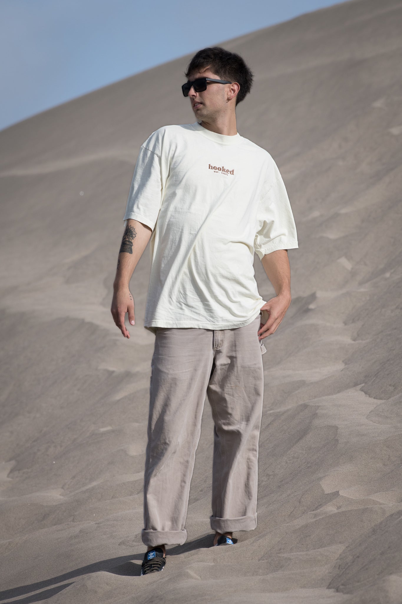 POLERA OVERSIZE "MINIMALS" CREAM