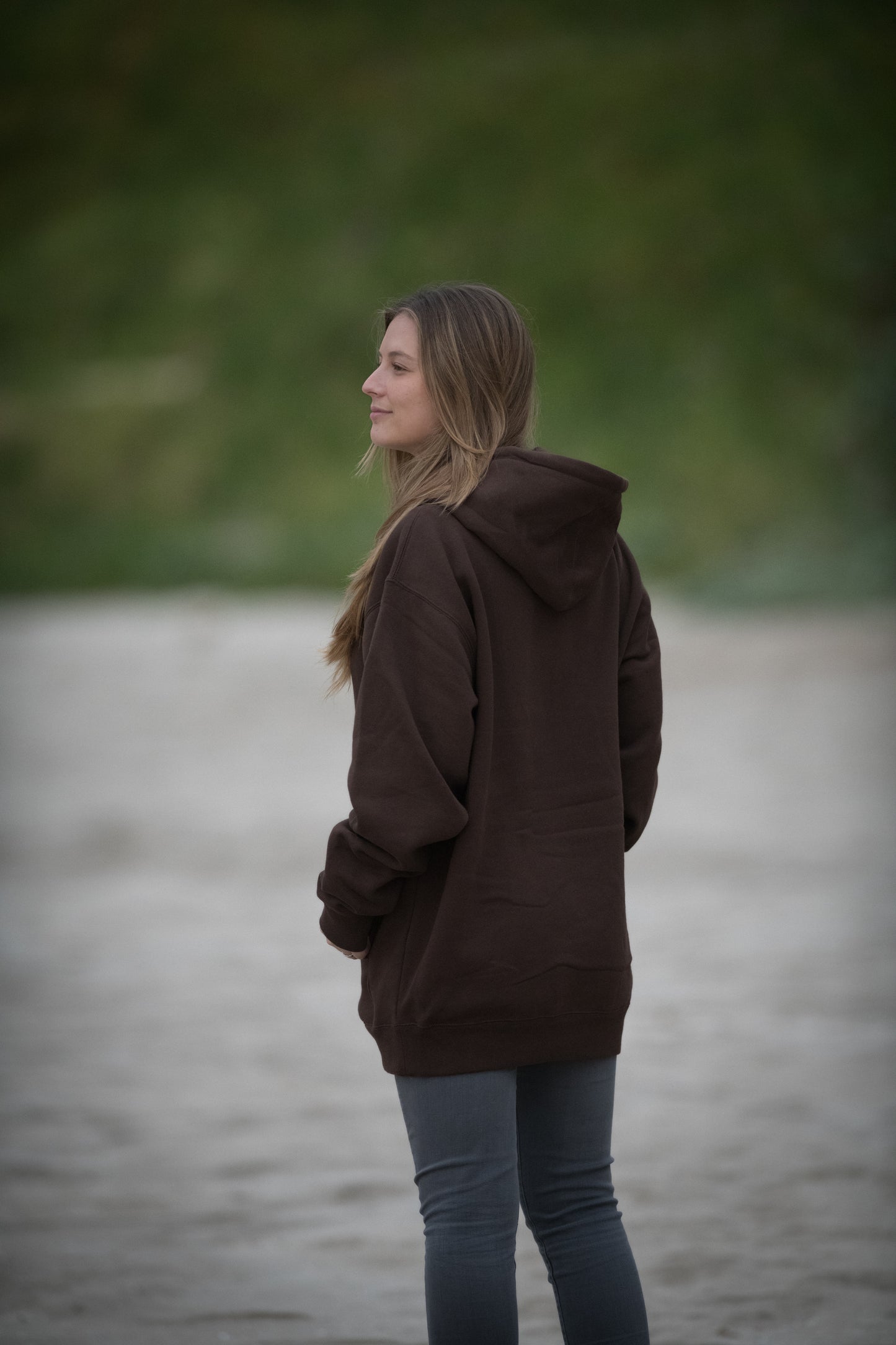 HOODIE "TAKE THE RISK" BROWN