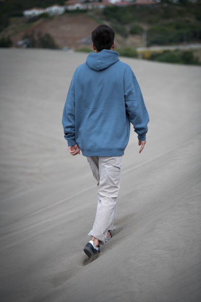 HOODIE "MINIMALS" BLUE