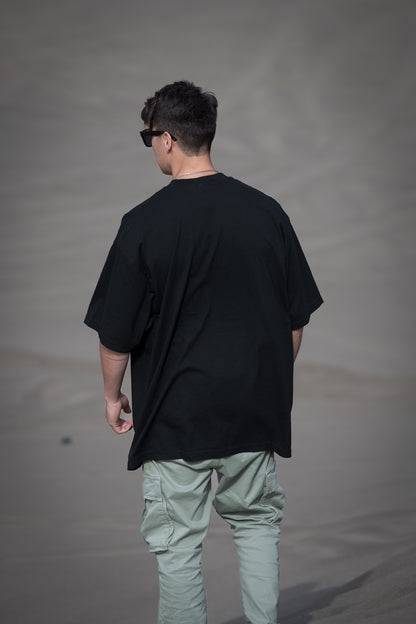 POLERA OVERSIZE "MINIMALS" BLACK